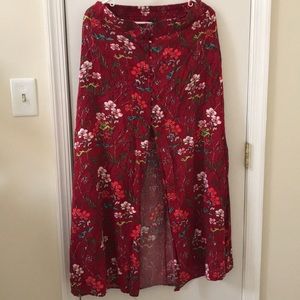Split-front skirt
